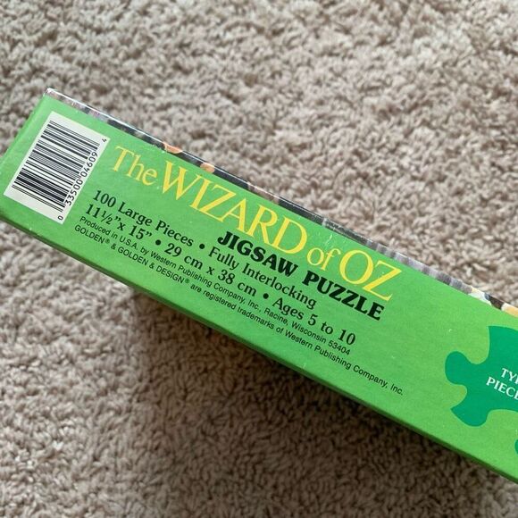 Vintage 1980s Wizard of Oz Puzzle New Golden 1988 100 Pieces - Picture 5 of 6